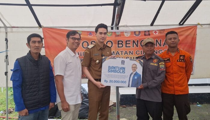 Bantuan untuk Penanganan Banjir Cimanggung dari Wakil Ketua MPR dan Anggota DPR RI Disalurkan melalui Aplikasi Si Tabah