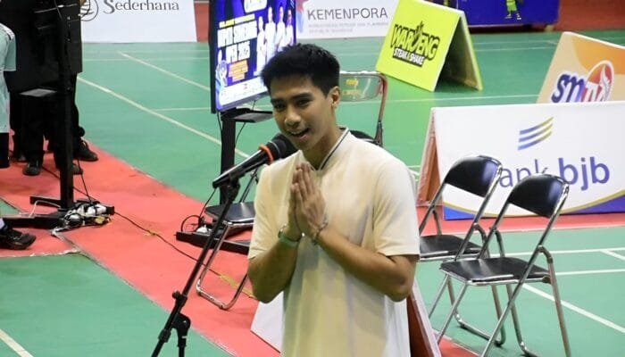 Pulang Kampung, A Iboy Beri Motivasi Atlet Muda Sumedang.