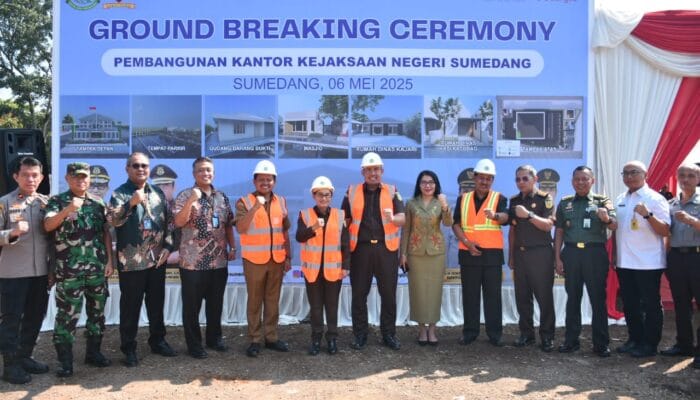 Pembangunan Kantor Kejari Sumedang Resmi Dimulai