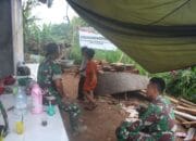 Satgas TMMD Kodim 0610/Sumedang Bangun Kedekatan dengan Anak-Anak di Lokasi Rutilahu