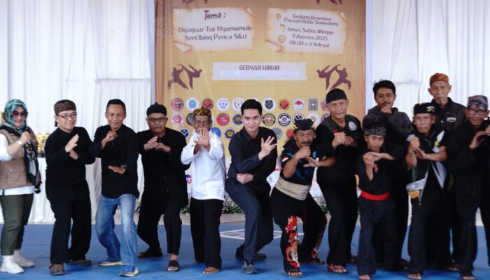 Wabup Fajar Resmi Buka Pasanggiri Pencak Silat Putra Sunda Cup 7