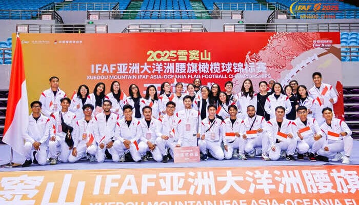 Timnas Flag Football Indonesia Ukir Prestasi di IFAF Asia–Oceania Championship 2025!