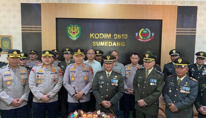 Kapolres Sumedang Ucapkan Selamat HUT TNI Ke-80: TNI-Polri di Sumedang Kian Solid