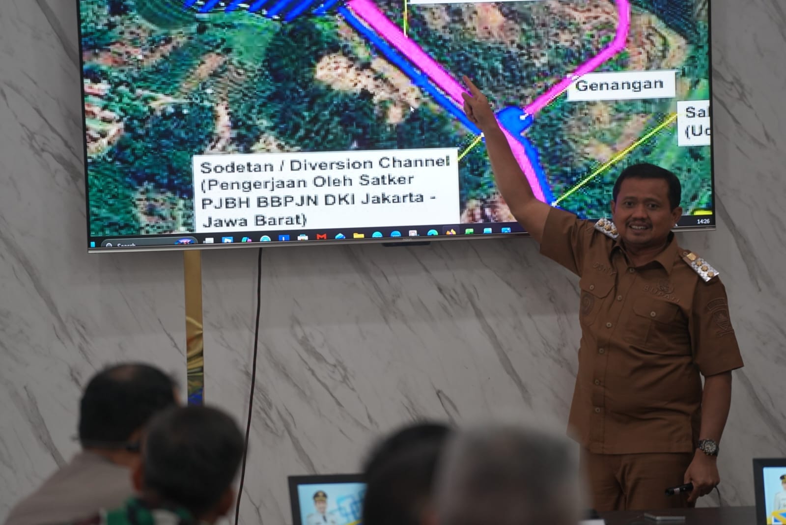 Bendungan Cihamerang Dikeringkan