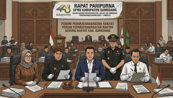 Hari Jadi Sumedang 448 : Sidik Jafar Pimpin Paripurna Istimewa DPRD