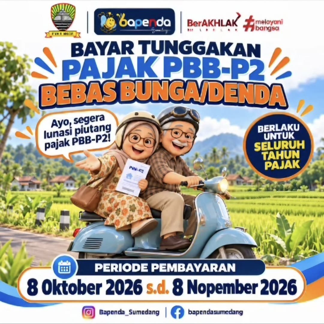 Bebas denda pajak Sumedang 2026